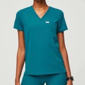 Figs Special Edition Pacific Blue Casma Scrub Top